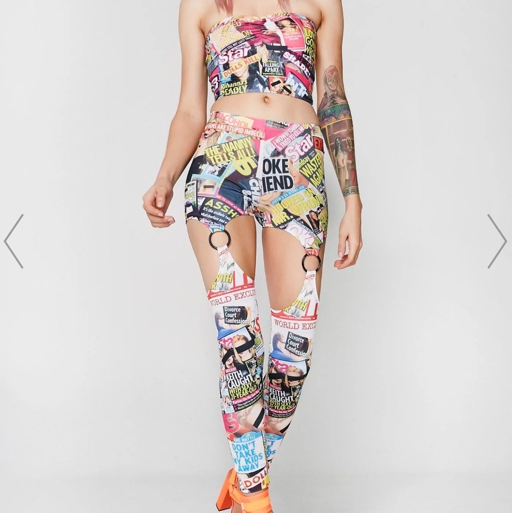 So infamous Tube crop top &matching leggings